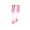 Open Toe PinkPinkWhite, variant on Open Toe Compression Socks, 20-30 mmHg, Toeless Compression Sleeves for Legs, Knee High Stockings for Shin Splints, Varicose Veins, Travel, Pink/Violet/White, 2X-Large Size, 1 Pair