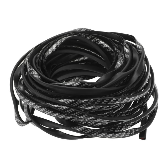 Fibra de carbono negra de cromo 39.37 pies (12M)