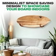 thumbnail image 5 of COR Surf Surfboard Wall Rack for Longboards and Shortboards | Beautiful Surf Board Wood Wall Display Mount Works Indoor and Outdoor (Bamboo), 5 of 8