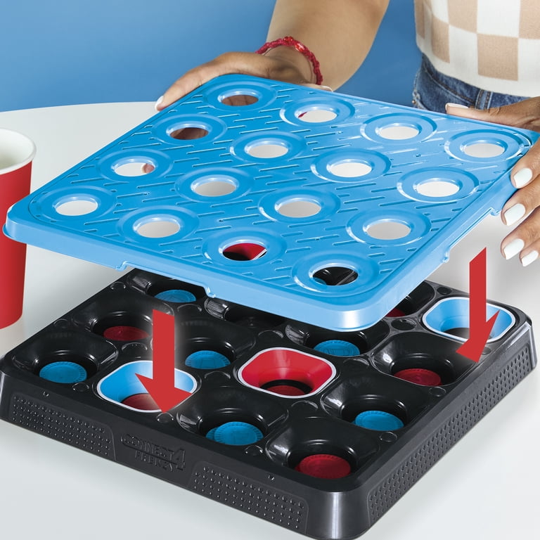 コリンシアン　ラッキーボックス　4体セット Connect 4 Frenzy Party Edition Game for Adults, Bounce Discs and