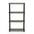 thumbnail image 3 of Estante expositor Furinno Turn-N-Tube de 4 niveles, roble francés, 3 of 6