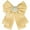 Yellow, variant on Women's Ribbon Brooch Bowknot Necktie School Uniform Pin Collar Bow Tie with Beads Yellow