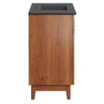 thumbnail image 4 of Modway Miles 36" Wood Bathroom Vanity with Tapered Legs in Black/Walnut, 4 of 11