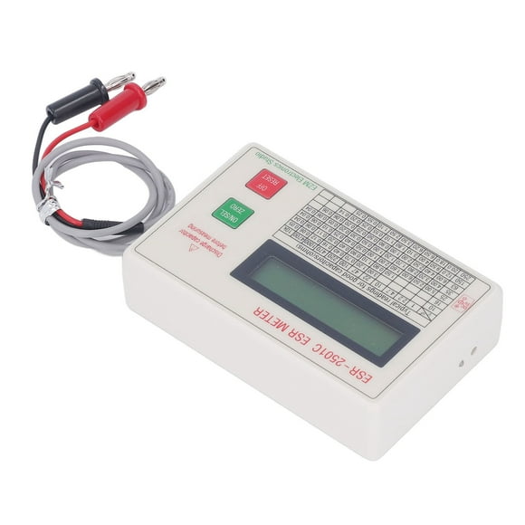 Capacitance Tester, Capacitor Meter ESR Accurate Portable LCD for Electric Industry