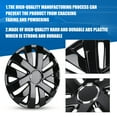thumbnail image 4 of 4Pcs Set 16" Universal Wheel Rims Cover Hubcaps Snap on Car Truck SUV,ABS+PC Material,Black Lacquer, 4 of 7