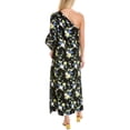thumbnail image 2 of Pearl by Lela Rose womens  Floral One-Shoulder Dress, 10, Black, 2 of 3