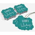 thumbnail image 5 of Inkdotpot Pack Of 50 Real Silver Foil Bracket Shape Paper Tags Happy Holiday Favor Hang Tags, 5 of 7