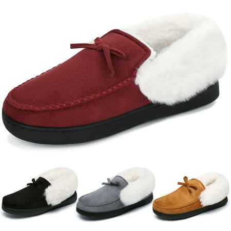 

Mishansha Women Memory Foam Slippers Booties Winter Warm House Shoes