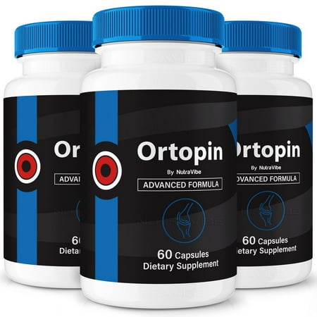(3 Pack) Ortopin Capsules – Natural Joint Support Formula for Flexibility, Mobility & Confidence in Movement | Daily Formula for Comfort, Recovery & Active Lifestyle (180 Capsules)