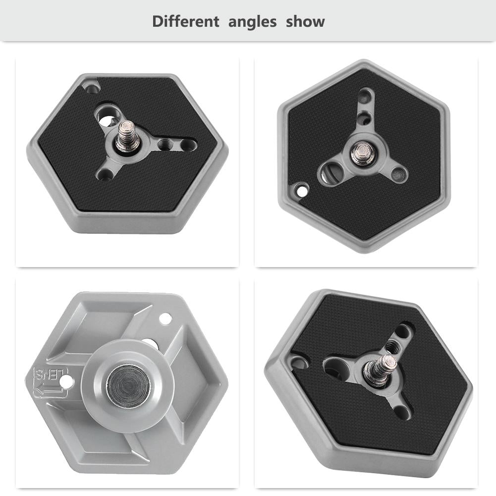 Manfrotto 130-14 Plateau rapide hexagonal avec vis 1//4