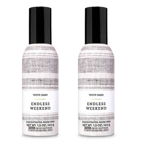 White Barn ENDLESS WEEKEND [2-PACK] Concentrated Room Spray 1.5 Ounce-Bath and Body Works