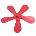 thumbnail image 3 of Aspas de ventilador de estufa de 5 aspas de aleación de aluminio, accionadas por calor, repuesto para ventilador de chimenea, color rojo, 3 of 14