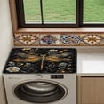 thumbnail image 4 of ZIATUBLES Washing Machine Top Dust Cover Pad Water Resistant Washer and Dryer Top Protector Mat for Laundry Room Washable Home Kitchen Decor Accessories, 24 x 19.7 Inch, Dragonfly Flower, 4 of 7