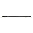 thumbnail image 6 of PowerSellerUSA Decorative Telescopic Metal Curtain Rod, 66" to 120"  Contemporary Round PVC Finials, Ultra Durable Brackets 3/4" Diameter Window Drapery Rod, Charcoal - Plain Finial, 6 of 6