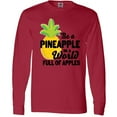 thumbnail image 3 of Inktastic Be a Pineapple In a World Full of Apples Long Sleeve T-Shirt, 3 of 5