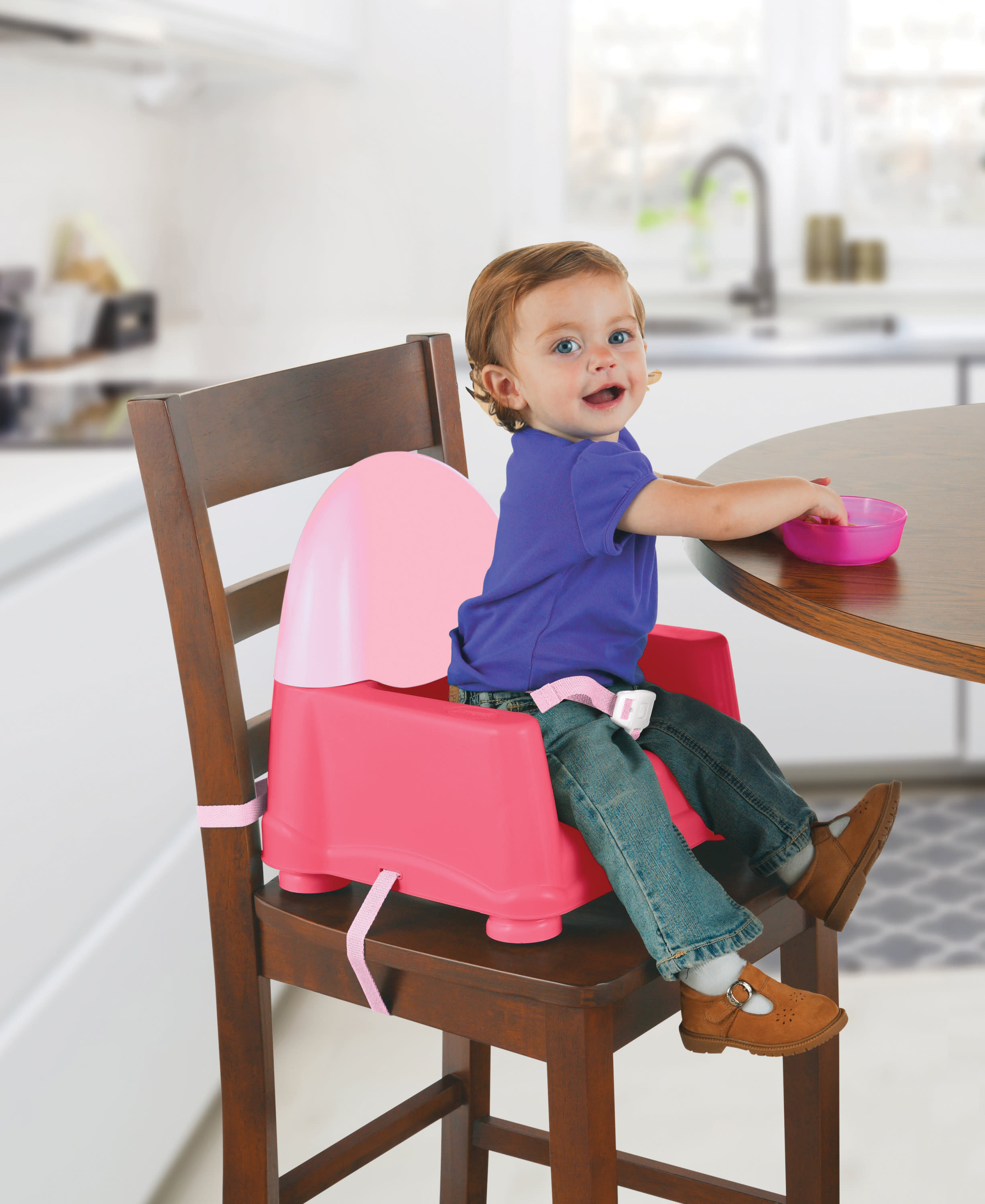 Safety 1st Easy Care Swing Tray Booster, Coral Crush photo 2