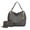 Charcoal Gray, variant on Fabienne Vegan Leather Women's Hobo Bag & Wristlet Wallet, Functional Shoulder Purse Handbag 2 pcs by Mia K - Red