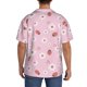 thumbnail image 3 of Balery Hand Drawn Strawberry Camisa Casual de Manga Corta con Botones para Hombre, Texturizada, Estilo Cubano, para Playa, Verano-Medium, 3 of 5