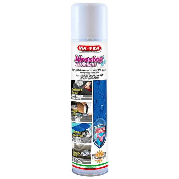 Mafra Idrostop Glass Water-Repellent Spray, 300ML — beads water for clear visibility