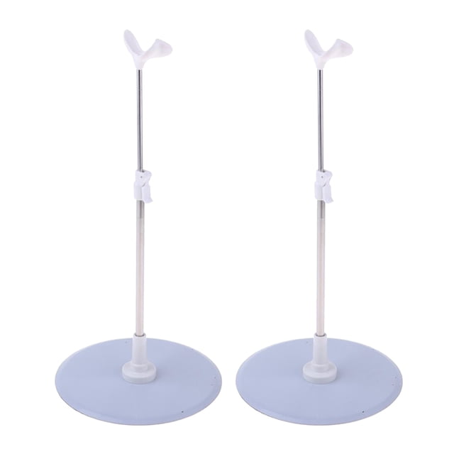 Paquete de 2 Bases de Plástico con Soporte Extraíble 1/3 para Muñecas Yotijar Soporte de exhibición de muñecas