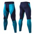 thumbnail image 3 of Bibifish Mens Athletic Pants High Waist Waistband Leggings Compression Fabric 4-Way Stretch Quick Dry high waist Yoga Gym Training Pants, 3 of 3