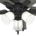 thumbnail image 4 of Restored Hunter Fan 44 inch Black Indoor Ceiling Fan with Lights and Pull Chain for Bedroom, Living Room/Family Room, Dining Room, Kitchen, Office (Refurbished), 4 of 8