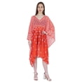 thumbnail image 5 of Moomaya Printed Kaftan For Womens Short Loose Kimono Beach Evening Loungewear Dress, 5 of 7