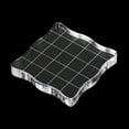 thumbnail image 4 of Uxcell 2" x 2" Acrylic Stamp Block Clear Stamping Block with Grid Lines Decorative Mounting Blocks Wave, 2 Pack, 4 of 6