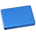 thumbnail image 3 of Aluminum Alloy  Case, Gorgeous Colors Brushed Design Business Card Holder Crush Resistance  For Handbag For Briefcase Card + Blue  Box, 3 of 8