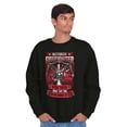 thumbnail image 3 of Retired Firefighter Proud Volunteer Men's Big & Tall Crewneck Sweatshirt Brisco Brands 2X, 3 of 5