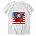 thumbnail image 2 of dazani Patriotic American Tops Women Summer Novelty Graphic Tee Loose Casual Classic Crewneck T Shirts Short Sleeve Blouse 250Th Anniversary Gifts, 2 of 5