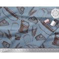 thumbnail image 2 of Soimoi Tissu Satin Soie Rouleau, Imprimé Pain de Blé & Sandwich 1 Yard 42 Pouces de Large, 2 of 3