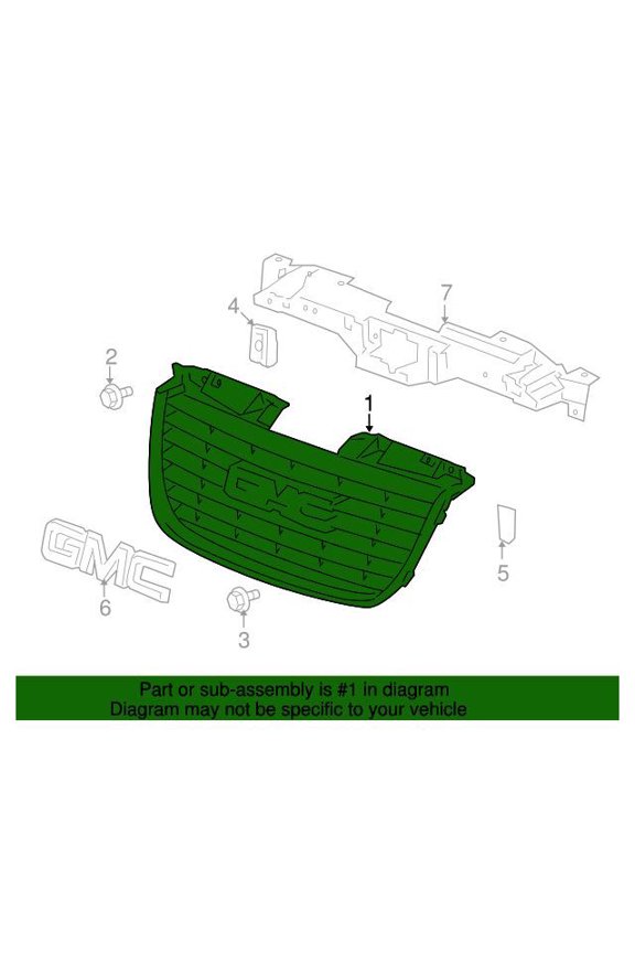 GM 22761715 Grille Asm-Rad Upr