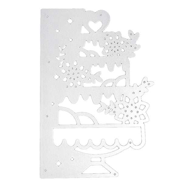 Birthday Cake Metal Cutting Dies Handmade Crafts DIY Scrapbooking Embossing Supplies for Children Kids Girls Boys