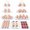 Bright White-5 Set, variant on Bright White 5 Set Dessert Cupcake Stand 3 Tiered Cup Cake Holder Tower Riser Cookie Serving Trays