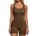 thumbnail image 2 of Traje de Yoga de verano para mujer, ropa deportiva corta de una pieza con manga, ropa de gimnasio, mono de entrenamiento de realce, ropa deportiva, 2 of 5