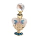 thumbnail image 4 of Botella de perfume con forma de corazón, botellas dispensadoras de muestra, botellas portátiles reutilizables, mini botellas rellenables para viajes, azul, 4 of 9
