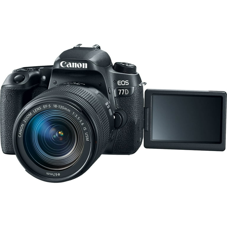 Canon EOS 77D DSLR Camera with 18-135mm USM Lens - Walmart.com