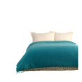 thumbnail image 1 of KAFTHAN Textile Waffle Teal Plain Cotton King Coverlet, 1 of 1