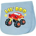 thumbnail image 2 of Inktastic Monster Truck Little Bro Baby Burp Cloth, 2 of 3