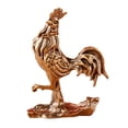 thumbnail image 2 of Estatua decorativa de gallo, escultura animal, adorno de escritorio para dormitorio, entrada, gabinete, escritorio, estante para festival de primavera, 2 of 8