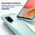 thumbnail image 4 of Phone Case for Samsung Galaxy A42 5G with Tempered Glass Screen Protector Cover and Slim Hybrid Full Body Protective Cell Accessories Glaxay A 42 G5 Gaxaly 42A S42 4G 2021 Women Men Green, 4 of 8