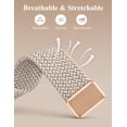 thumbnail image 5 of Wearlizer Braided Magnetic Band Compatible with Apple Watch 38/40/41/42/44/45/46/49mm, Stretchy Nylon iWatch Band with Clover Charm, Elastic Woven Strap for iWatch Series 11 10 9 8 7-1 SE Ultra, 5 of 7