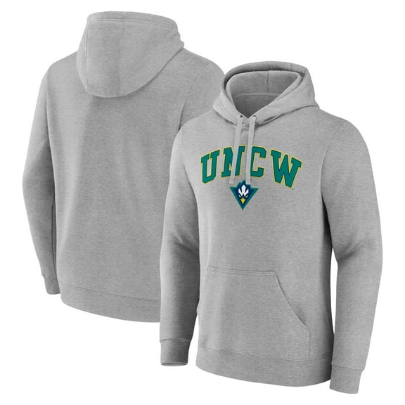 Men's Gray UNC Wilmington Seahawks Campus Pullover Hoodie