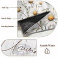 thumbnail image 5 of Daisy Runner Rugs 2x6 ft Watercolor Flowers Vintage Wood Grain Washable Hallway Rugs Non-Slip Floor Mats Absorbent Carpet Bedside Runners for Bedroom Kitchen Bathroom Laundry Room, 5 of 9