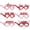 6 Pcs, variant on DAMAI 6 Pcs Valentines Day Eyeglasses Heart Paper Glasses, Theme Party Supplies Dress Up Masks Photo Booth Props Birthday Gifts, Valentines Party Supplies