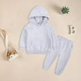 thumbnail image 6 of Futezty Toddler Boys Girls Clothes Fall Winter Outfit Sets, Baby Boy Girl Outfits Long Sleeve Crew Neck Warm Elastic Waistband 6 12 18 24 Months 2T 3T 4T 2-Pieces Set Top and Pants, 6 of 9
