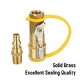 thumbnail image 6 of Roastove 1/4" RV Propane Quick Connect Adapter, Propane or Natural Gas Quick Connect or Disconnect Kit, Shutoff Valve & Full Flow, 6 of 7