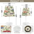 thumbnail image 2 of Table Lamp Small 5.9x10.8 Inches Table Lamps Night Light Tools & Home Improvement Bedroom Lamp Guest Room Lamp Study Lamp Office Lamp Beautiful Oil Flower Pattern, 2 of 7