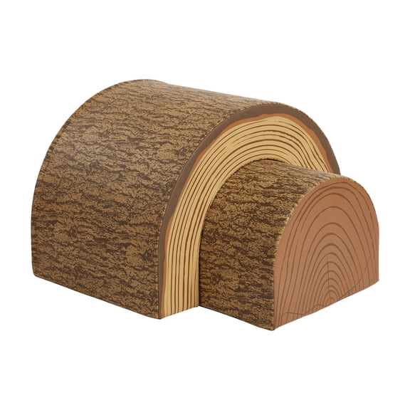 ECR4Kids SoftZone Tree Tunnel and Climber, Chocolate